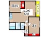 富士本コ－ポＡ 2LDKの間取り