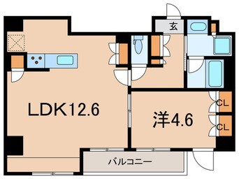 間取図 プラウドフラット品川大井町