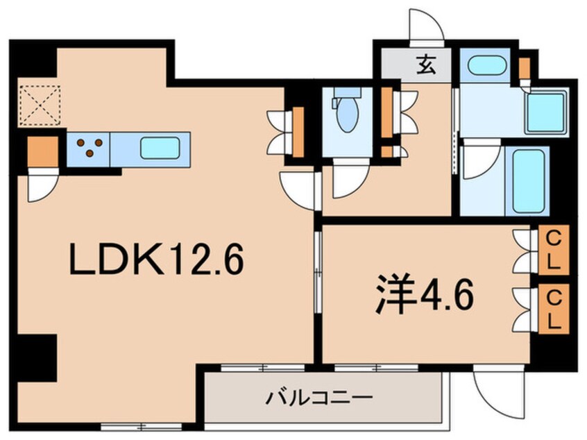 間取図 プラウドフラット品川大井町