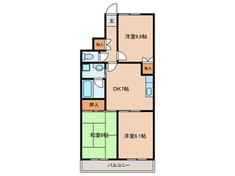 間取図 マンション田島