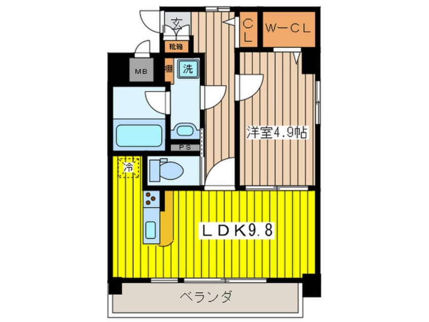 間取図 クレセント馬部