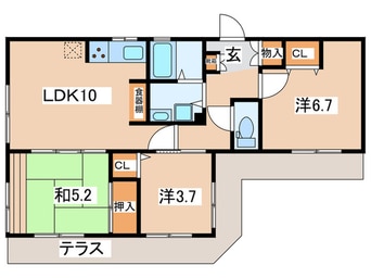 間取図 エストゥペンダ希望が丘