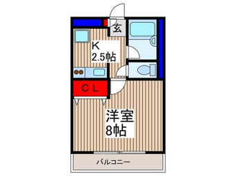 間取図 エトワ－ル西所沢(１Ｆ)