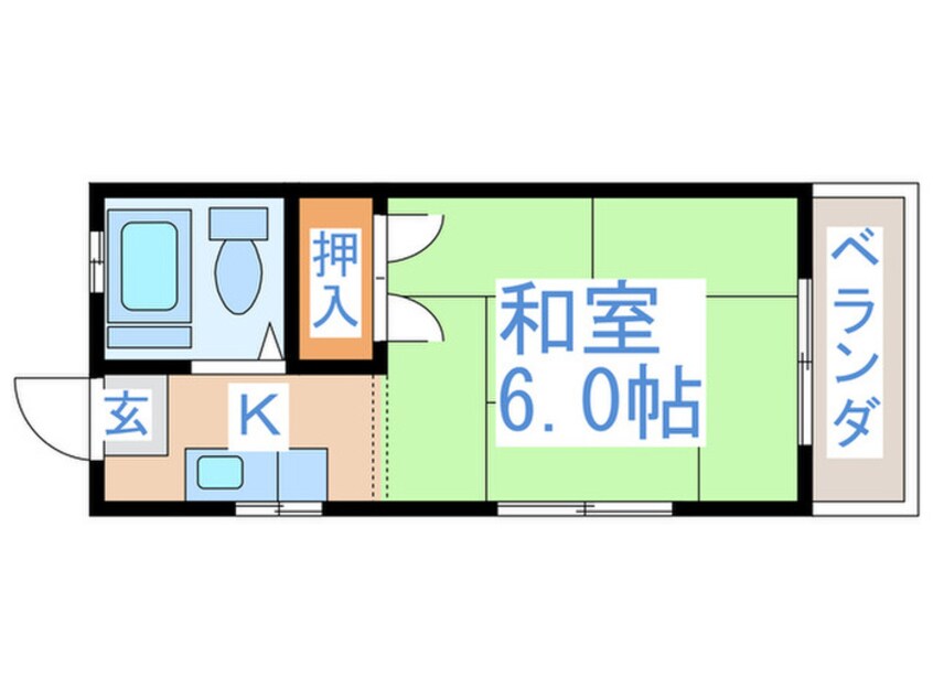 間取図 田所コ－ポ