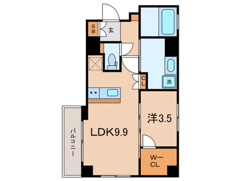 間取図 MYRIA RESIDENCE Nagahara