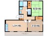 セゾン西橋本 2LDKの間取り