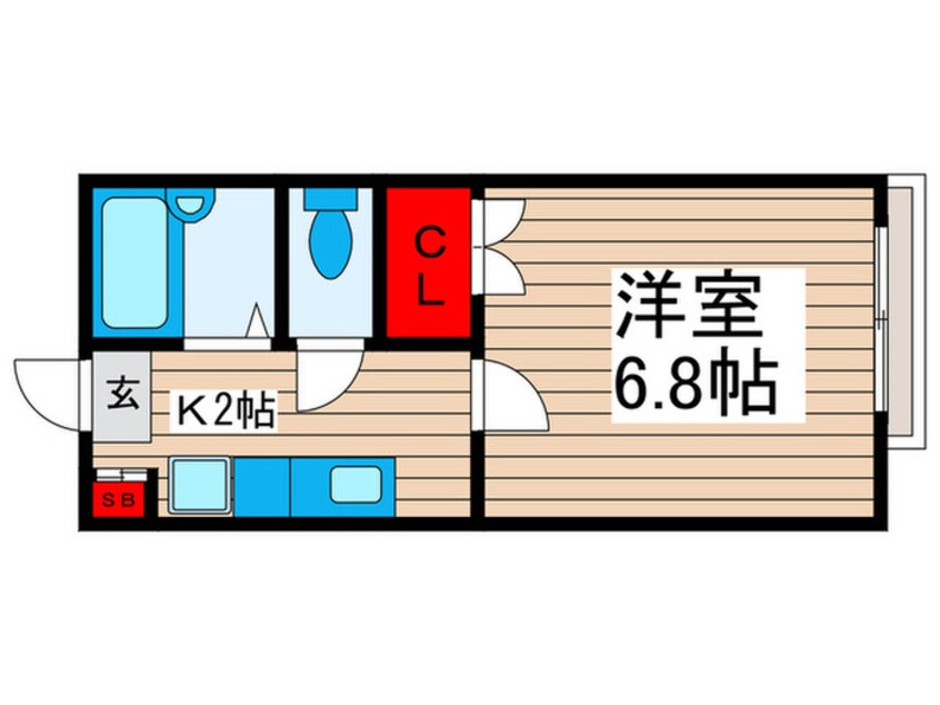 間取図 クレアーレ瑞江Ⅵ
