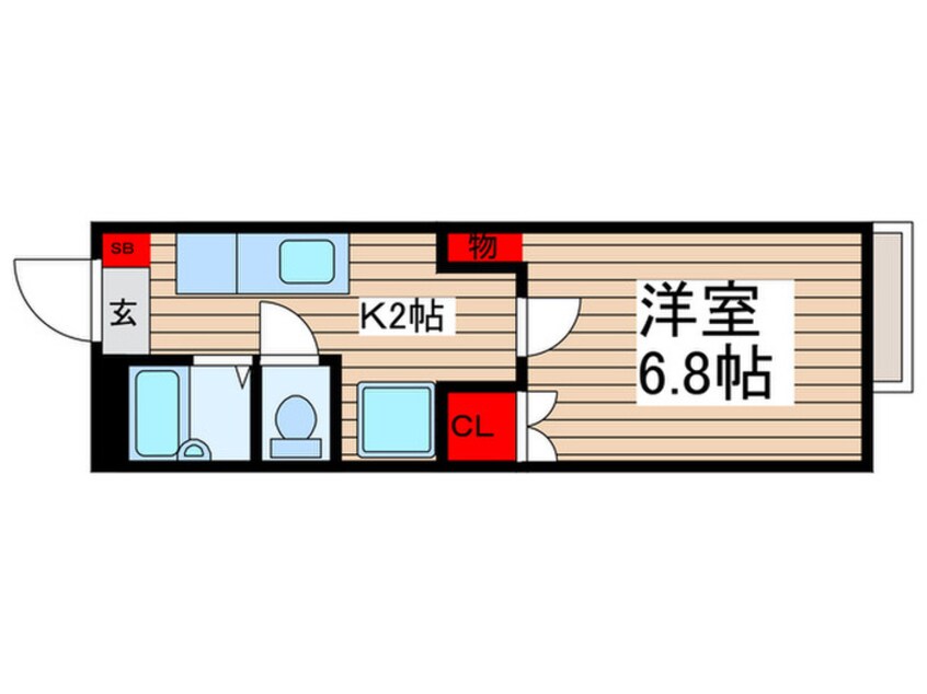 間取図 クレアーレ瑞江Ⅵ