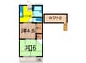 清和ハイツ 2Kの間取り