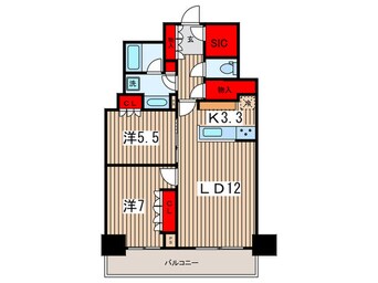 間取図 パークアクシス豊洲キャナル