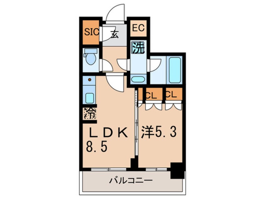 間取図 パークアクシス豊洲キャナル