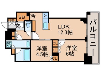 間取図 パークアクシス豊洲キャナル