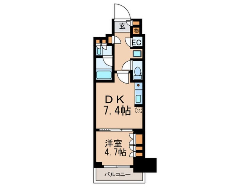 間取図 パークアクシス豊洲キャナル