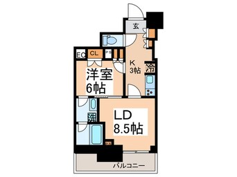 間取図 パークアクシス豊洲キャナル