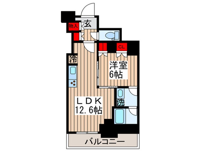 間取り図 パークアクシス豊洲キャナル