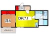 グランＭ 1DKの間取り