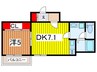 グランＭ 1DKの間取り