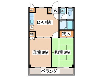 間取図 グリーンシャトー３