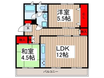 間取図 高津団地五街区１８棟（１０５）
