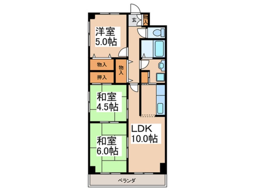 間取図 コンフォート桂台