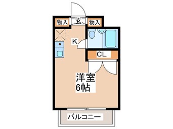 間取図 ﾘｳﾞｨｴｰﾙ鶴牧