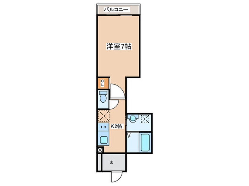 間取図 ＭＥＬＤＩＡ長沼Ⅱ