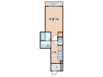 間取図 ＭＥＬＤＩＡ長沼Ⅱ