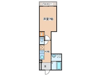 間取図 ＭＥＬＤＩＡ長沼Ⅱ