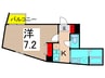 アカシアヒルズ 1Kの間取り