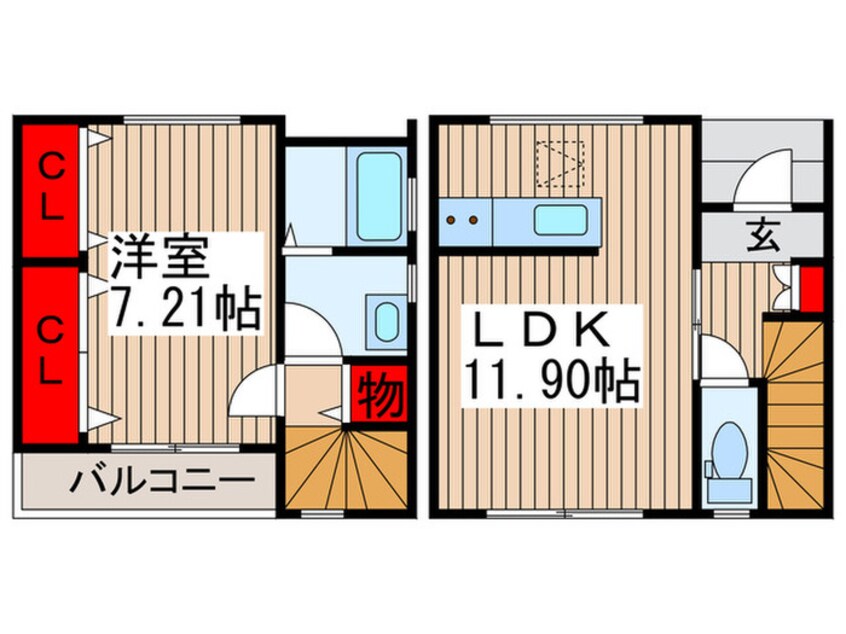 間取図 モダンカーサ宮原
