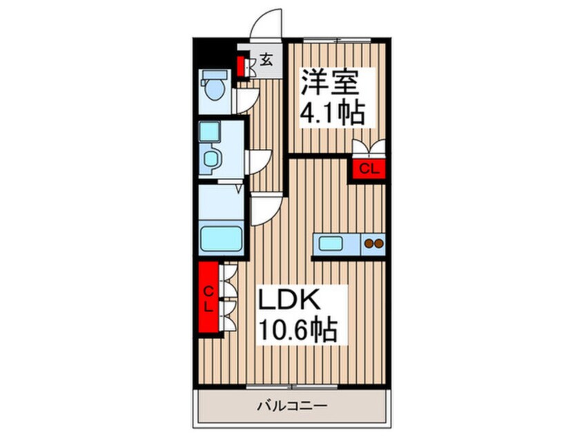 間取図 メゾンボヌールD