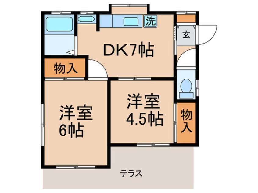 間取図 第一本橋荘
