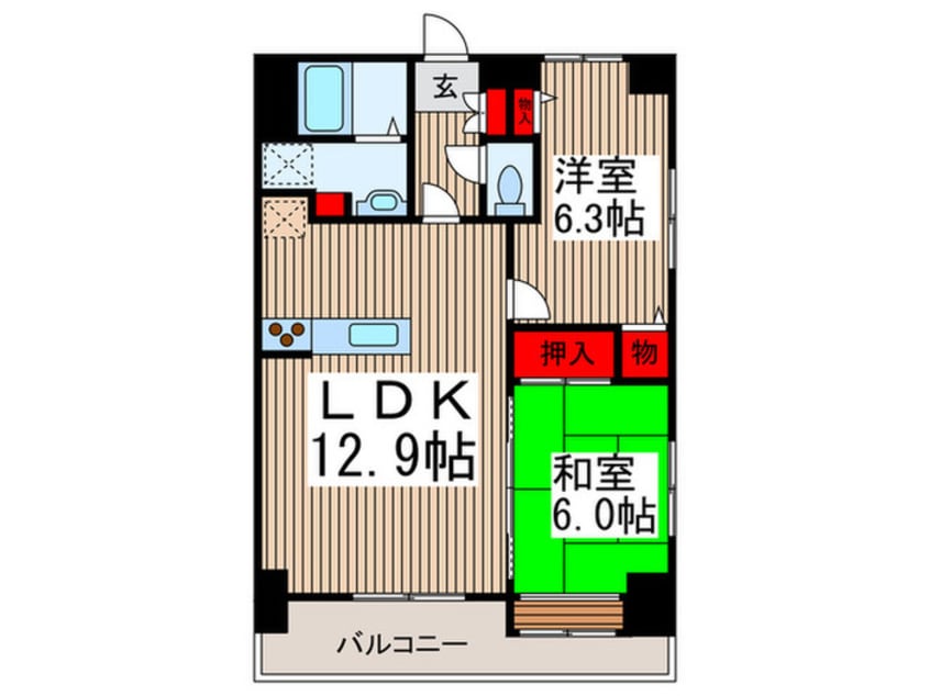 間取図 サングリ－ン