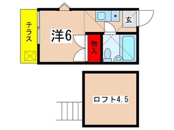 間取図 ティモス百合ヶ丘Ｂ