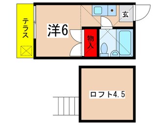 間取図 ティモス百合ヶ丘Ｂ