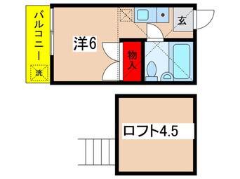 間取図 ティモス百合ヶ丘Ｂ
