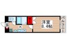 シャインドミール 1Kの間取り