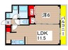 Forest Villa 1LDKの間取り