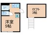 COZY　HOUSE駒沢 1Rの間取り