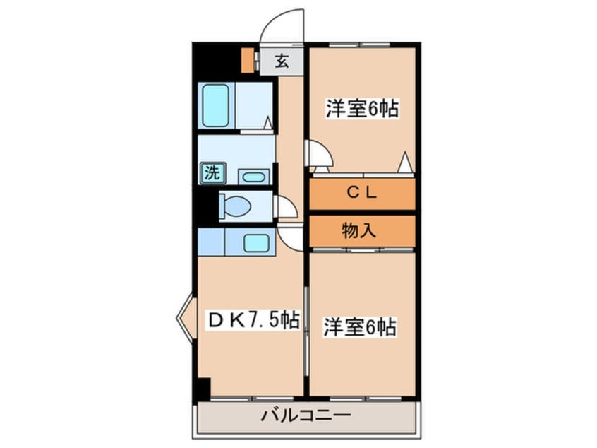 間取図 フェリシア多摩