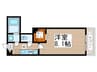 Best Stage Cabin 氷川町 1Kの間取り