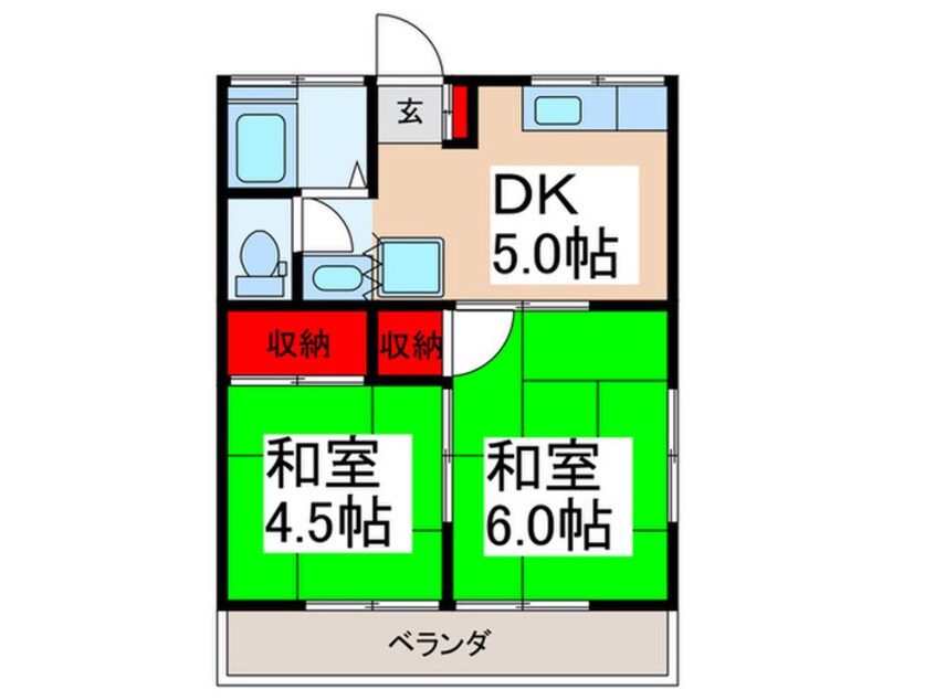 間取図 コーポタキザワ