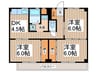 ビレッジハウス川井宿2号棟 3DKの間取り