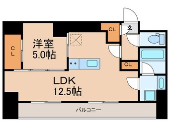 間取図 S-RESIDENCE八丁堀una