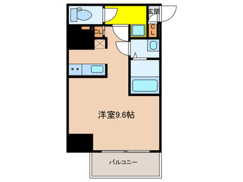 間取図 S-RESIDENCE八丁堀una