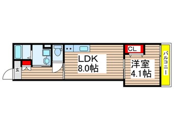 間取図 ペルル穴川