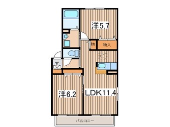 間取図 カトレア弐番館