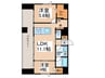 ASTILE秋葉原 2LDKの間取り