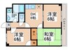サンクーラム 3DKの間取り