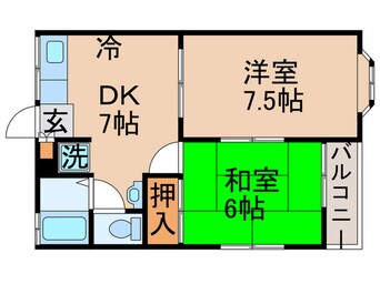 間取図 第二飯田コーポ